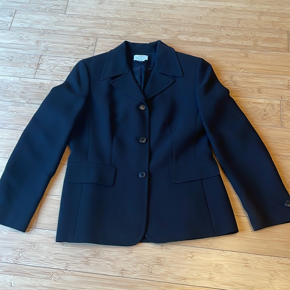 Ann Taylor Loft  Blazer Jacket Lined Pockets Size 8P